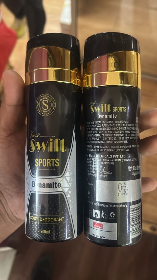 Swift sports body spray